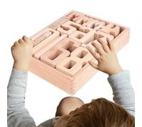 Hogvinnatil Nombre de blocs de construction, blocs de chiffres mathématiques - Compter l'accessoire d'apprentissage de mathématiques Jouet - Jouets d'apprentissage du comptage éducatif numérique pour
