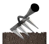 Hogvinnatil Outil de râteau désherbage, outil Wand Weeder - Extraction de râteau multi-dents,Outil de suppression de cultivateur manuel polyvalent pour cour de cour de cour