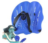Hogvinnatil Palmes de Natation - Poignées d'Entraînement de Natation avec Lanières Régulables,Équipement Portable pour Longueurs, Conçu pour Femmes Et Hommes