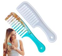 Hogvinnatil Pbi de peignage, moule de peigne en silicone | Moule de brosse à cheveux - Moule de moulage en résine époxy en silicone pour le sablage pour la création d'outils faits à