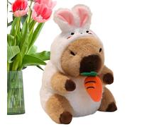 Hogvinnatil Peluche Capibara - Coussin Doux en Peluche en Forme de Capibara | Coussin décoratif Doux et Confortable Compagnon Adorable pour la Maison pour Thanksgiving Saint et la journée des