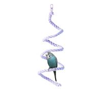 Hogvinnatil Perche à oiseaux, perche à corde pour cages à oiseaux, cage colorée - Jouet à mâcher pour petits perroquets moyens, pivoines multicolores - Échelle en coton debout