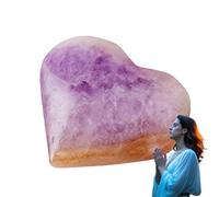 Hogvinnatil Pierres brutes, pierres d'améthyste polies - Roches de poche naturelles | galet décoratif brillant de gravier cru pour massage de yoga de palmier