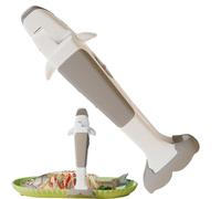 Hogvinnatil Poignée pour poêles chaudes - Pince anti-calorique 2 en 1 en forme de pince antidérapante pour Airfryer Plateau de cuisson - Pour servir de la nourriture, de la cuisine et du barbecue