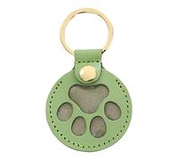 Hogvinnatil Porte-clés pour poils de chat - Porte-clés griffe en cuir - Pendentif commémoratif pour famille usage quotidien exposition anniversaire