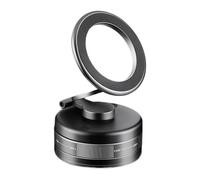 Hogvinnatil Porte de téléphone magnétique d'aspiration sous vide, support de téléphone magnétique à vide - Roue à 360 degrés Mont de voiture portable pliable - stable, berceau de voiture