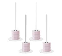 Hogvinnatil Porte-rouleau de ruban - 4 pièces en acrylique économiseur d'espace grande capacité Porte-rouleau à crochet ou tricot, organisateur de bobines pour rubans - Pour artisanat, et