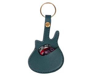 Hogvinnatil Sac de Choix de Guitare, Support de Pick de Guitare,Stuc de boîtier de ramassage de Guitare - Plectrum résistant à l'usure Portable Pic en Cuir pour l'entretien de, Vert, riferimento