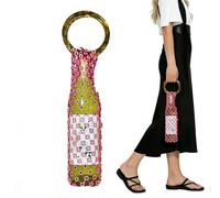 Hogvinnatil Sac de Voyage pour Verre avec poignée en résine et Pochette en pour Bouteille de vin pour Pique-Nique, Plage, fête, Anniversaire, Mariage, réunions de Famille, Banquet