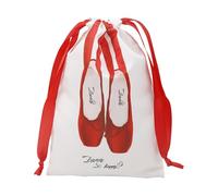 Hogvinnatil Sacs de protection pour chaussures, housse en cordon pour chaussures de danse, housses de rangement lavables en satin anti-poussière pour voyage et entre les étagères, rouge, Voir la