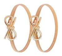 Hogvinnatil Soutien-gorge pour rideaux - Lot de 2 attaches décoratives à ressort - Accessoires sans perçage avec corde métallique tressée pour mariage, première Noël, chambre, salle de bain, chambre