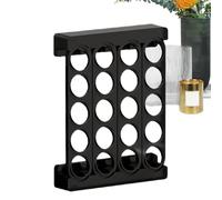 Hogvinnatil Support de dosettes de café avec fixation murale, rail de rangement pour dosettes de café, organisateur de plan de travail, organisation flexible, économie d'espace, 50 capacités pour