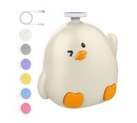 Hogvinnatil Trimmer à ongles pour bébé électrique, fichier de ongles électrique bébé, Broyeur électrique en forme de poulet, Kits de santé pour les tout-petits avec 6 têtes de broyage de remplacement,
