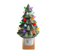 Hogvinnatil Veilleuse en Forme d'Arbre de Noël | Éclairage d'Ambiance Rétro | Décoration murale de lampe rétro sapin de Noël - Pour Bureau Chevet Cheminée Table De Bureau Couloir