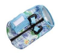 Hogvinnatil Veste Rafraîchissante pour Chat - Veste Glacée Confortable Anti-Chaleur - Tissu Résistant Aux Déchirures pour Plage Randonnée Camping Promenade Entraînement Extérieur Été
