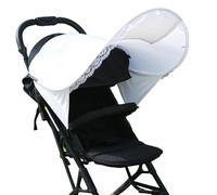 Hogvinnatil Voile D'Pour Poussette Bébé - Toit Anti-UV pour | Pare-Soleil Compact Léger Pour Promenades Pique-Nique Courses Et Sorties Quotidiennes