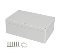 HoHaing Project Box Boîte de jonction électrique en plastique ABS IP65 étanche aux intempéries pour électrique Gris Blanc 230 x 150 x 85 mm