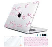 HOHAIYOO Compatible avec MacBook Air 13,6" sortis en 2025, 2024, 2023, 2022, Versions M4 A3240 M3 A3113 M2 A2681 avec Touch ID Coque Rigide en Plastique avec Protecteur de Clavier, Protecteur d'écran