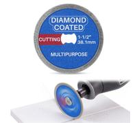 Hohean 1 roue à tronçonner diamantée de 38,1 mm de diamètre | Conçu pour couper le béton, la céramique, le marbre, le carrelage et la brique, compatible avec les mandrins de style Dremel
