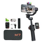 Hohem iSteady M7 AI Tracking Stabilisateur pour Smartphone avec écran Tactile Couleur de 1.4'' Magnétique, CCT/RGB Remplissage Lumière, 3 Axes Poteau d’Extension, Gimbal pour iPhone Android