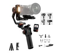 Hohem iSteady MT3 Pro Stabilisateur à cardan 3 Axes pour Camera/Smartphone/Action Camera,Éclairage d'appoint IA Intégré, Télécommande Détachable, Charge utile de 2,5 kg, pour Canon Sony Nikon