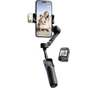 Hohem iSteady V3 Ultra BLK Nacelle électrique 1/4 pouce noir Bluetooth, batterie intégrée, avec pied, avec support pour smartphone Poids max. admissible 400 g