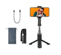 Hohem-Perche à selfie iSteady Q,support extérieur réglable,stabilisateur de cardan pliable,perche à selfie pour iPhone Android,officiel - Type Black