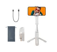Hohem-Perche à selfie iSteady Q,support extérieur réglable,stabilisateur de cardan pliable,perche à selfie pour iPhone Android,officiel - Type White