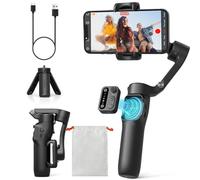 hohem Stabilisateur Smartphone iSteady X3 SE, 3 Axes Stabilisateur de Cardan, Design léger et Pliable avec télécommande détachable, Batterie de 11H, Parfait pour Le Vlogging et Les Selfies