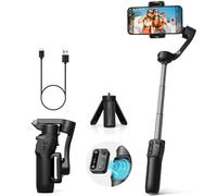 hohem Stabilisateur Smartphone iSteady X3 SE Plus, Stabilisateur de Téléphone 3 Axes pour iPhone, avec télécommande Amovible, Tige Extensible, Gimbal Portable et Pliable pour l'enregistrement vidéo