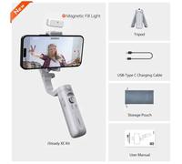 Hohem-Trépied selfie iSteady M6,stabilisateur de cardan,pour smartphone avec lumière de remplissage magnétique AI,éclairage vidéo complet pour documents - Type iSteady XE Kit
