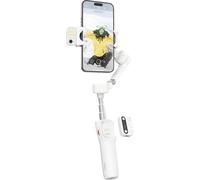 Hohem V3 WTH Nacelle électrique 1/4 pouce blanc Bluetooth, batterie intégrée, avec pied, avec support pour smartphone Poids max. admissible 300 g