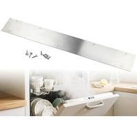 Hohitenz Garde-vapeur pour lave-vaisselle, 60 cm, en acier inoxydable 304, 600 × 85 mm, avec vis, garde-vapeur, protection contre la chaleur pour plan de travail, pare-vapeur, lave-vaisselle