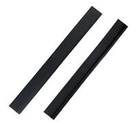 Hohitenz Lot de 2 cache-espace noir 63,5 cm - bande en silicone pour l’espace entre cuisinière et plan de travail, profilé en T - remplisseur d’interstice pour cuisine/four/lave-linge