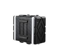 HOHIYO ABS 48,3 cm 6U Rackmount Flight cases avec façade étanche à l'eau anti-poussière 2 compartiments de microphone