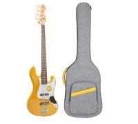 HOHIYO Sac de bas, 7MM Padding Étui souple rembourré pour basse électrique, Boîtier étanche, gris