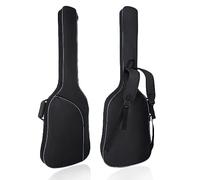 HOHIYO Sac de basse, 7MM Padding Bass Guitar Gig Bag Étui souple rembourré pour basse électrique Sac pour bassodes rembourrage Boîtier étanche pour basse électrique, Noir - Poche inclinée, /