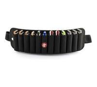 Hohner Ceinture Flexbelt MZ91144 pour 12 harmonicas, Noir, étui et sac banane extensible et lavable