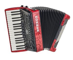 Hohner Hohner Bravo III 72 Red silent key