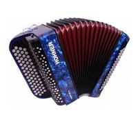 HOHNER NOVA II 80 BASSES BLEU ACCORDEON CHROMATIQUE BOUTON + HOUSSE