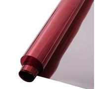 HOHOFILM Film Miroir unidirectionnel réfléchissant pour fenêtre - 45 x 200 cm - Effet Miroir - Anti-UV - pour la Maison, Les bâtiments (Rouge argenté)