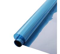 HOHOFILM Film teinté à Sens Unique réfléchissant pour fenêtre - 45 x 200 cm - Contrôle de la Chaleur - Anti-UV - pour la Maison, Les bâtiments (Bleu argenté)