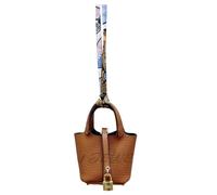 HOHOPEACH Y2k Porte-clés mignon pour femme en cuir végétalien avec breloque pour sac à main et sac à main Accessoires Preppy Stuff, marron, taille unique