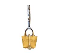HOHOPEACH Y2k Porte-clés mignon pour femme en cuir végétalien avec breloque pour sac à main et sac à main Accessoires Preppy Stuff, jaune, taille unique