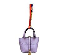 HOHOPEACH Y2k Porte-clés mignon pour femme en cuir végétalien avec breloque pour sac à main et sac à main Accessoires Preppy Stuff, violet, taille unique