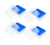 Hohopeti 1 Ensemble Boîte De Rangement Cryogénique Pour Tubes À Essai Support Plastique Pp Emplacements Avec Ventilation Rack De Laboratoire Pour Stockage Échantillons Résistant Au 4 Pièces