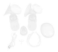 Hohopeti 1 Ensemble Tire Lait Électrique Double Système avec Modes de Massage Pratique et Confortable pour Allaitement pour Stockage de Lait Maternel Blanc