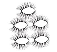 Hohopeti 10 paires Faux Cils Cat-eye Léger et Naturel Extensions de Cils Bouclés et Volumineux pour Maquillage Quotidien et DIY