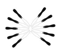 Hohopeti 10 Pièces Aide Bouton pour Seniors avec Manche Plastique Noir Outil de Boutonnage Manuel pour Chemises Robes de Mariée et Tenues Quotidiennes Dispositif Portable Polyvalent