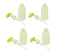 Hohopeti 10 Pièces Distributeur Pompe Airless Vert Avocat pour Gel Shampooing et Lotion Compact et Réutilisable pour Voyage